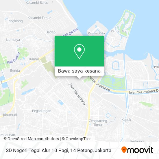 Peta SD Negeri Tegal Alur 10 Pagi, 14 Petang