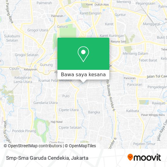 Peta Smp-Sma Garuda Cendekia