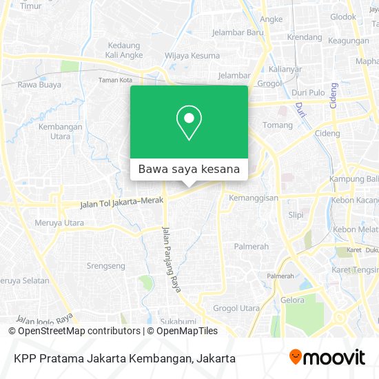 Peta KPP Pratama Jakarta Kembangan