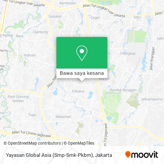 Peta Yayasan Global Asia (Smp-Smk-Pkbm)