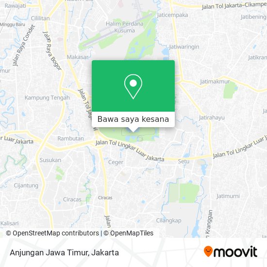 Peta Anjungan Jawa Timur