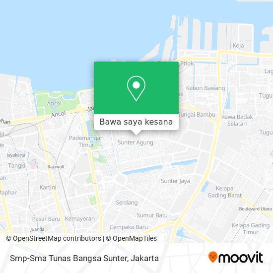 Peta Smp-Sma Tunas Bangsa Sunter