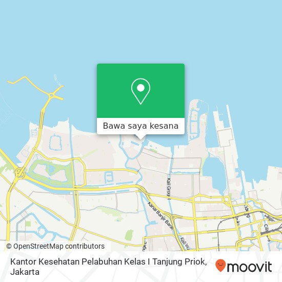 Peta Kantor Kesehatan Pelabuhan Kelas I Tanjung Priok