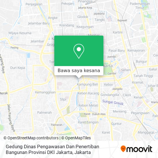 Peta Gedung Dinas Pengawasan Dan Penertiban Bangunan Provinsi DKI Jakarta