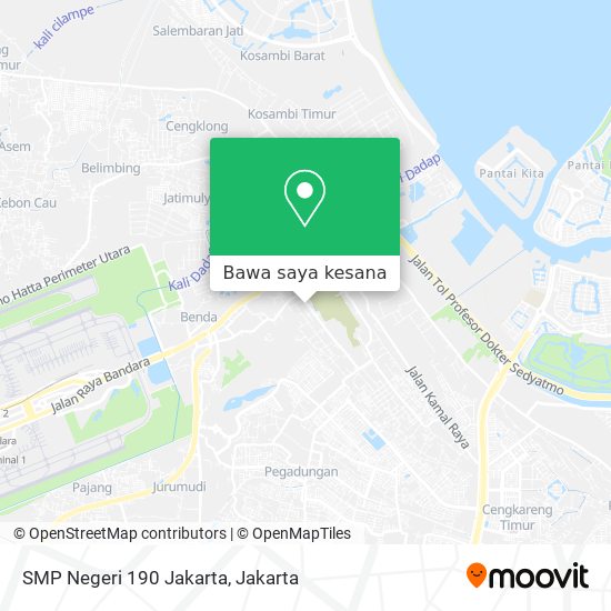 Peta SMP Negeri 190 Jakarta