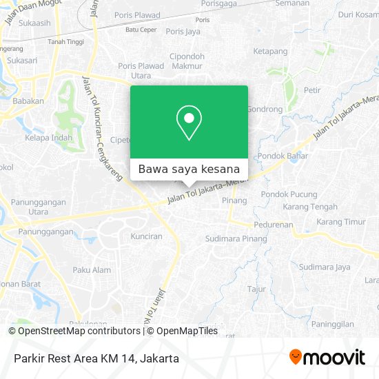Peta Parkir Rest Area KM 14