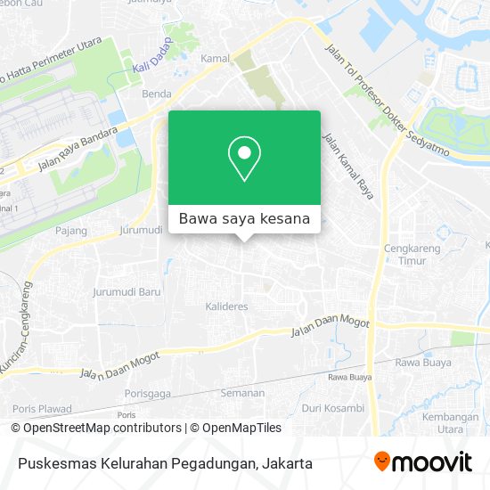 Peta Puskesmas Kelurahan Pegadungan