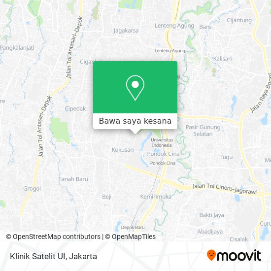 Peta Klinik Satelit UI