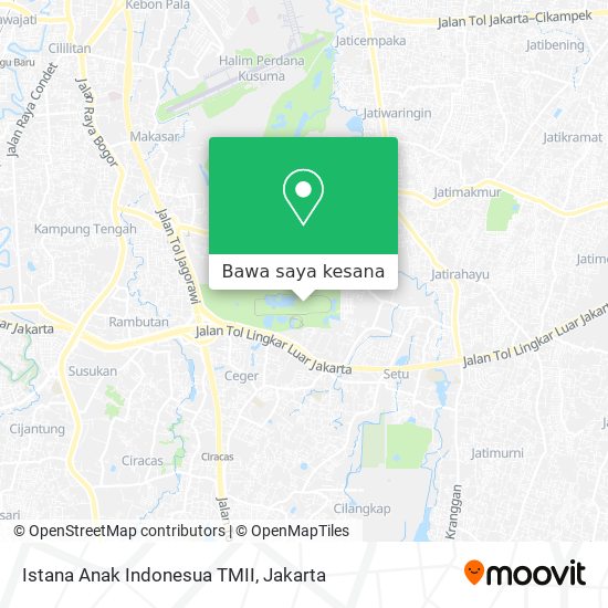 Peta Istana Anak Indonesua TMII