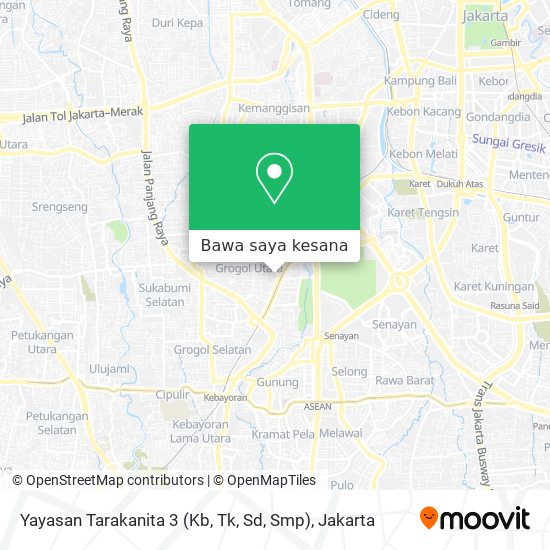 Peta Yayasan Tarakanita 3 (Kb, Tk, Sd, Smp)