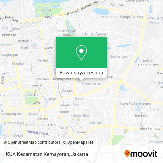 Peta KUA Kecamatan Kemayoran