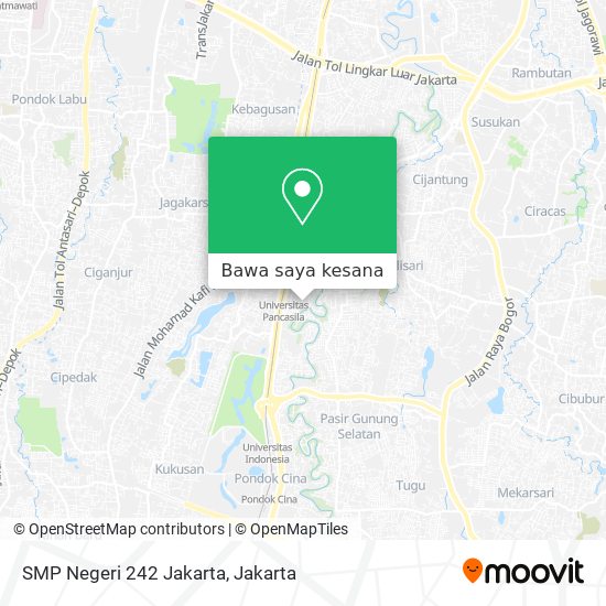 Peta SMP Negeri 242 Jakarta