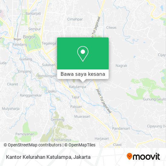 Peta Kantor Kelurahan Katulampa