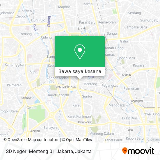Peta SD Negeri Menteng 01 Jakarta
