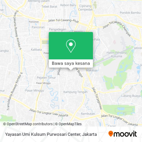 Peta Yayasan Umi Kulsum Purwosari Center
