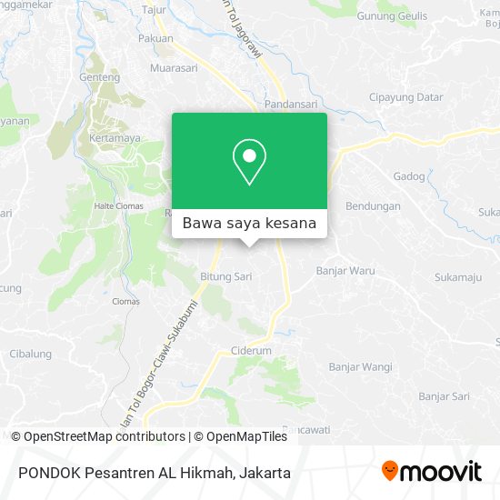 Peta PONDOK Pesantren AL Hikmah