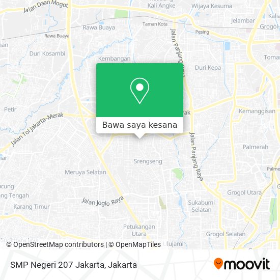 Peta SMP Negeri 207 Jakarta