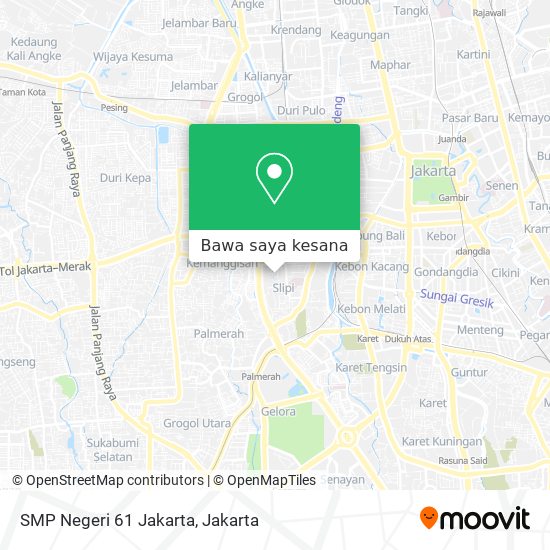 Peta SMP Negeri 61 Jakarta