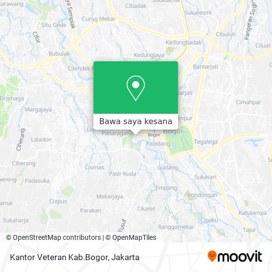 Peta Kantor Veteran Kab.Bogor