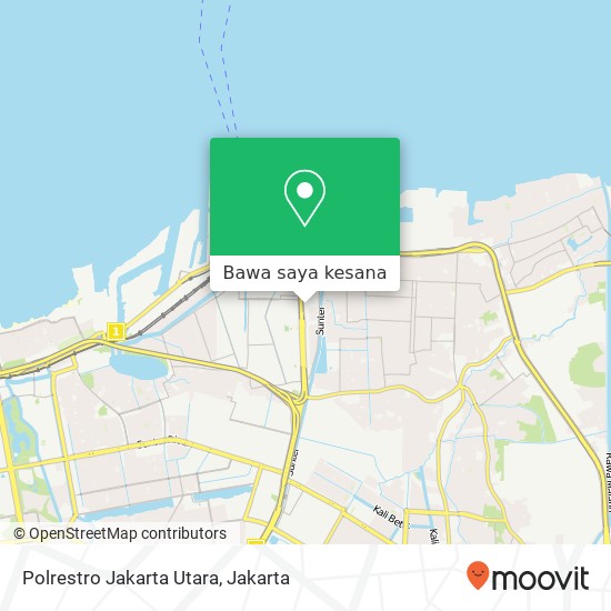 Peta Polrestro Jakarta Utara