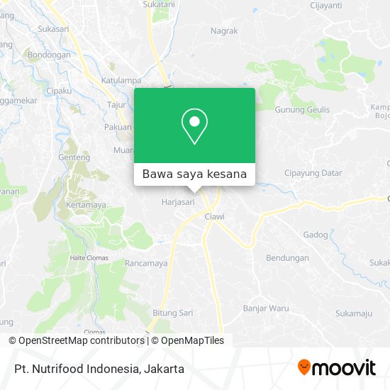 Peta Pt. Nutrifood Indonesia