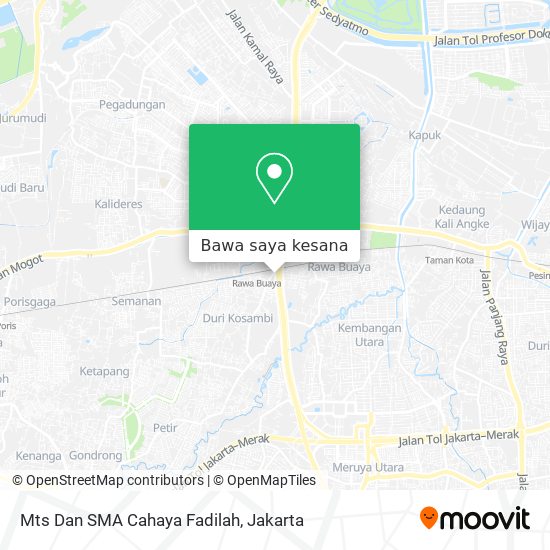 Peta Mts Dan SMA Cahaya Fadilah