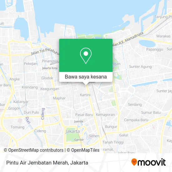 Peta Pintu Air Jembatan Merah