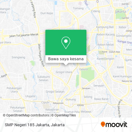 Peta SMP Negeri 185 Jakarta