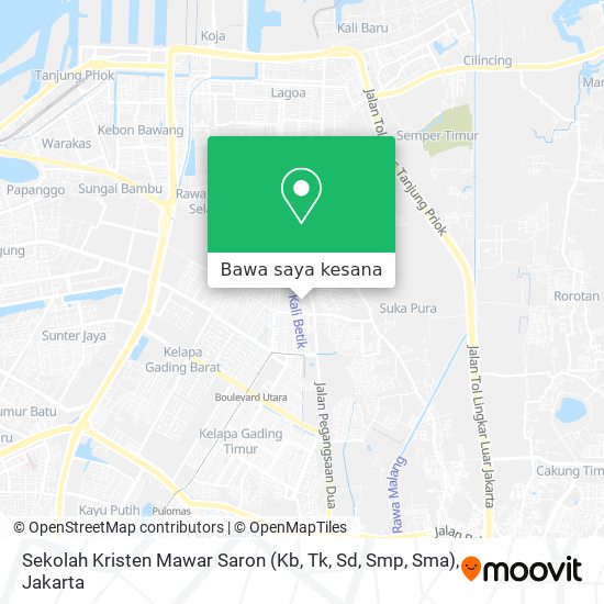 Peta Sekolah Kristen Mawar Saron (Kb, Tk, Sd, Smp, Sma)