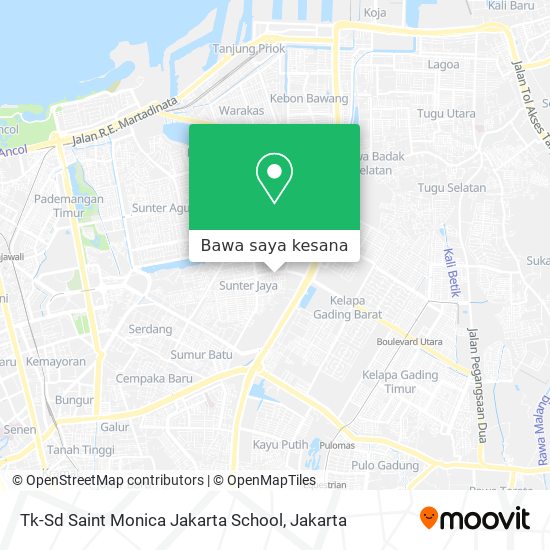 Peta Tk-Sd Saint Monica Jakarta School