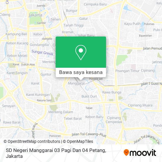 Peta SD Negeri Manggarai 03 Pagi Dan 04 Petang