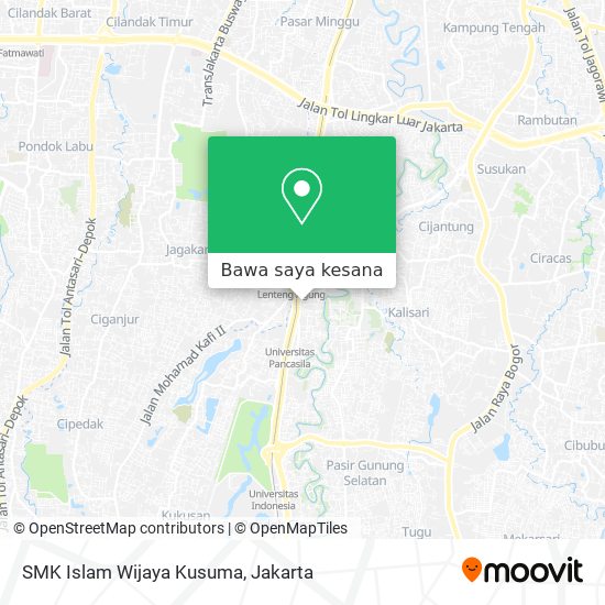 Peta SMK Islam Wijaya Kusuma