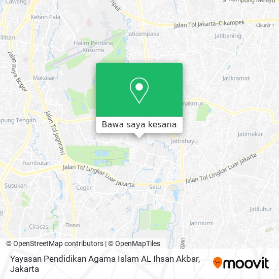 Peta Yayasan Pendidikan Agama Islam AL Ihsan Akbar
