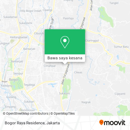 Peta Bogor Raya Residence