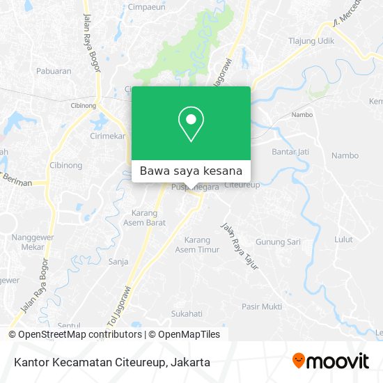 Peta Kantor Kecamatan Citeureup