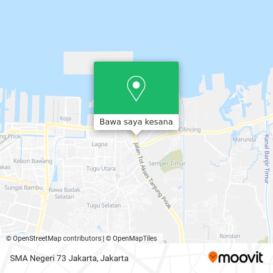 Peta SMA Negeri 73 Jakarta