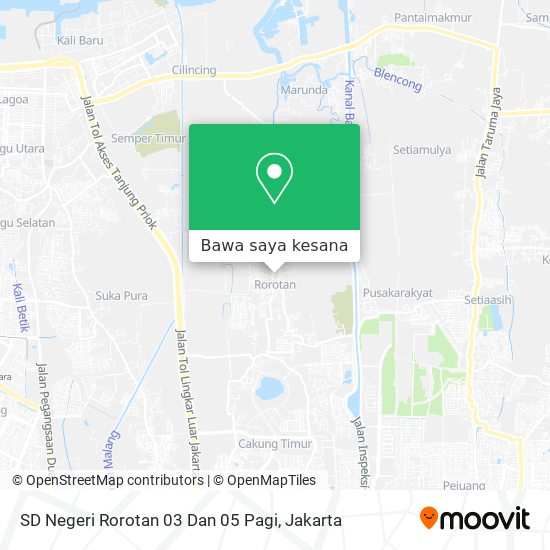 Peta SD Negeri Rorotan 03 Dan 05 Pagi