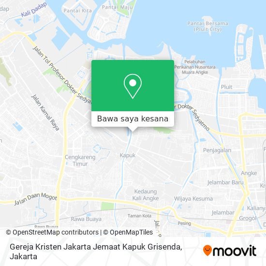 Peta Gereja Kristen Jakarta Jemaat Kapuk Grisenda