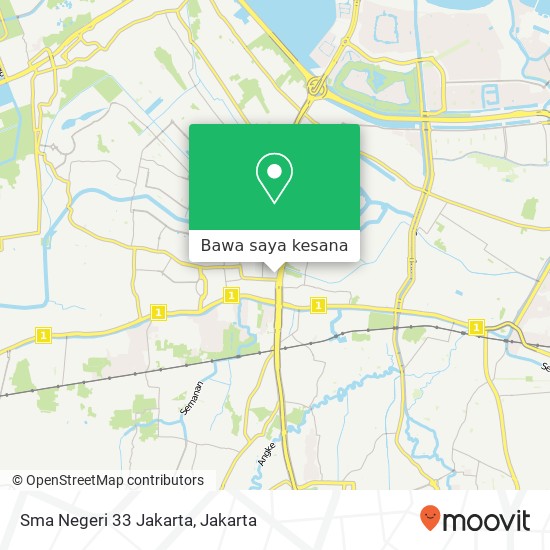 Peta Sma Negeri 33 Jakarta