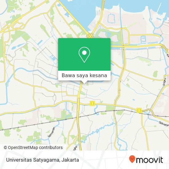 Peta Universitas Satyagama