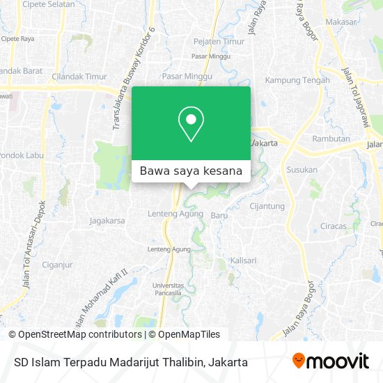 Peta SD Islam Terpadu Madarijut Thalibin