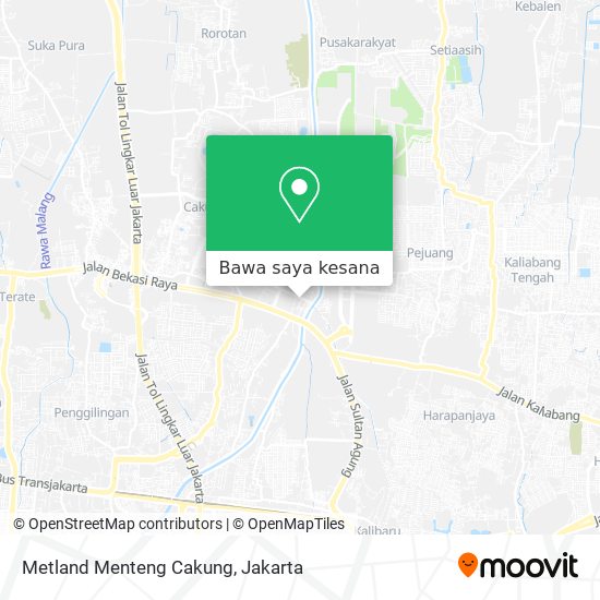 Peta Metland Menteng Cakung
