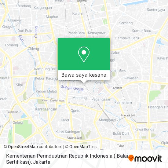 Peta Kementerian Perindustrian Republik Indonesia ( Balai Sertifikasi)