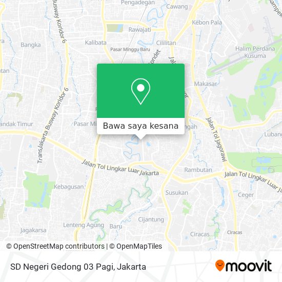 Peta SD Negeri Gedong 03 Pagi