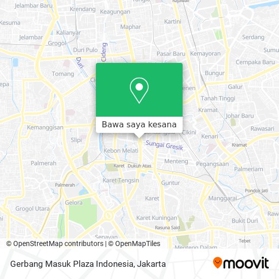 Peta Gerbang Masuk Plaza Indonesia