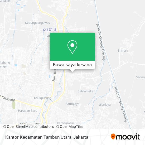 Peta Kantor Kecamatan Tambun Utara