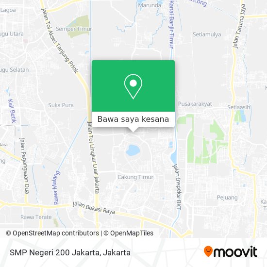 Peta SMP Negeri 200 Jakarta