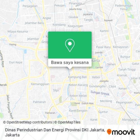 Peta Dinas Perindustrian Dan Energi Provinsi DKI Jakarta