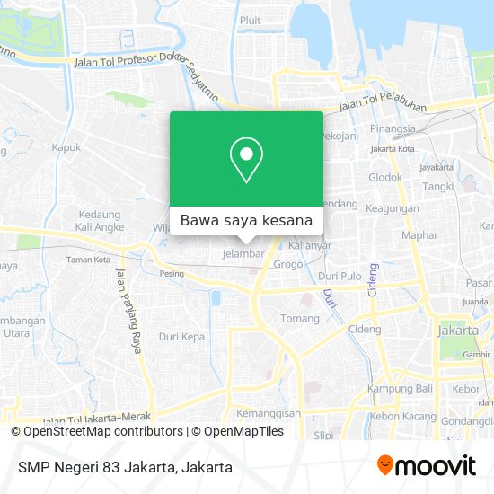 Peta SMP Negeri 83 Jakarta