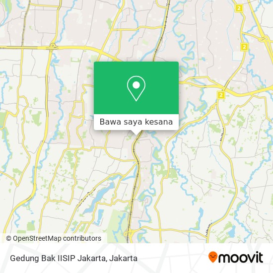 Peta Gedung Bak IISIP Jakarta